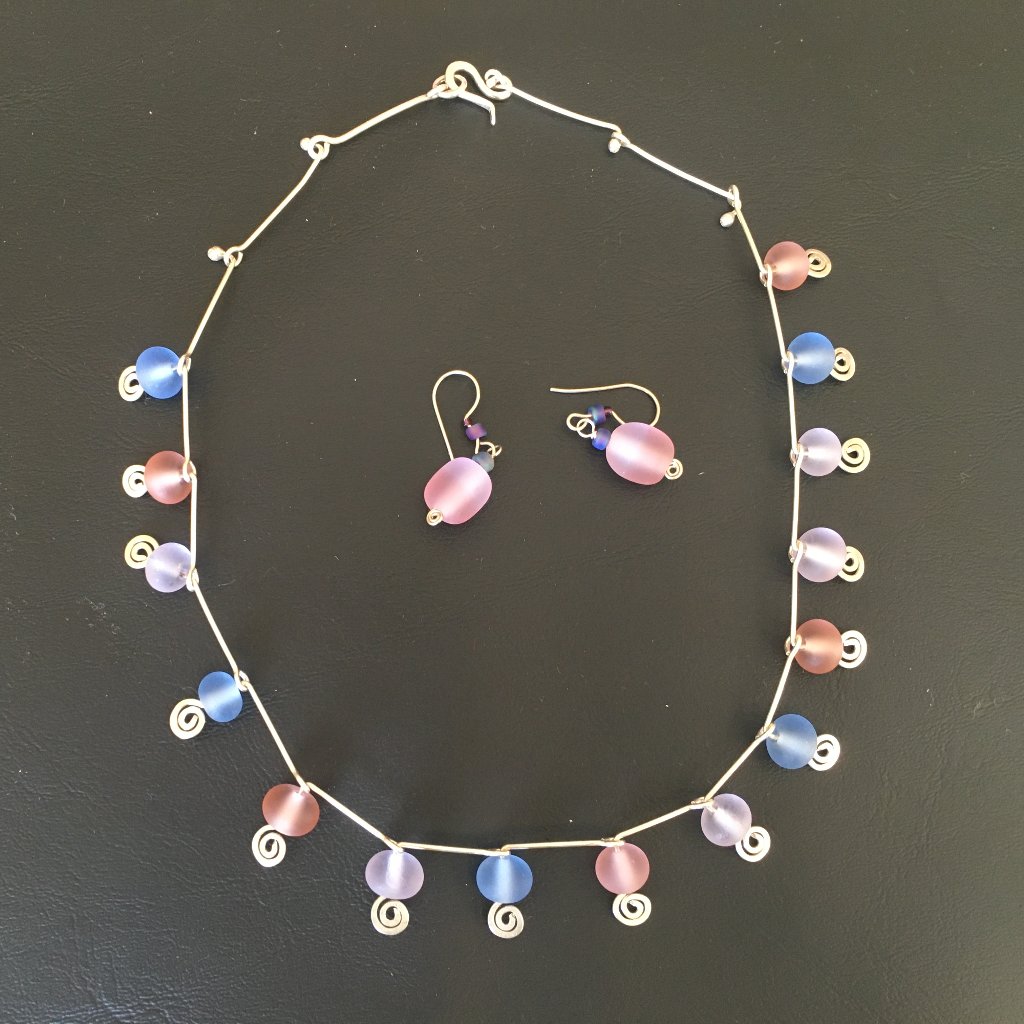 Original Sterling Silver Necklace And Earrings